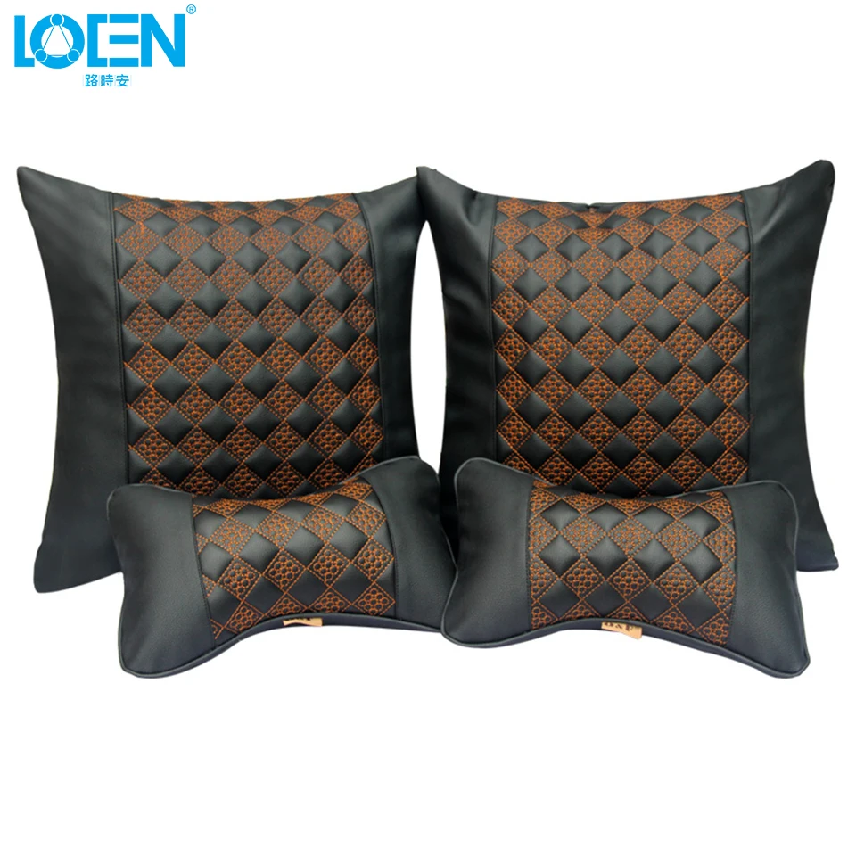 

Chair Back Support Massage Cushion Leather Relief Lumbar Brace Car Truck Office Home Cushion Seat Chair Lumbar Back Support