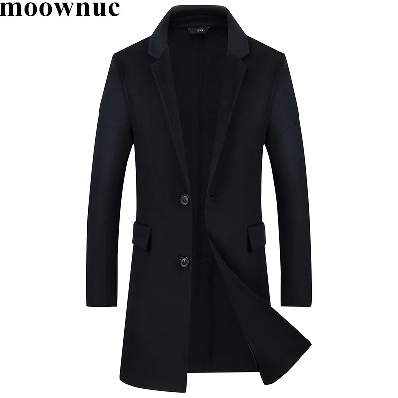 Новое двухстороннее шерстяное пальто для мужчин 2018 Мужская зимняя деловая