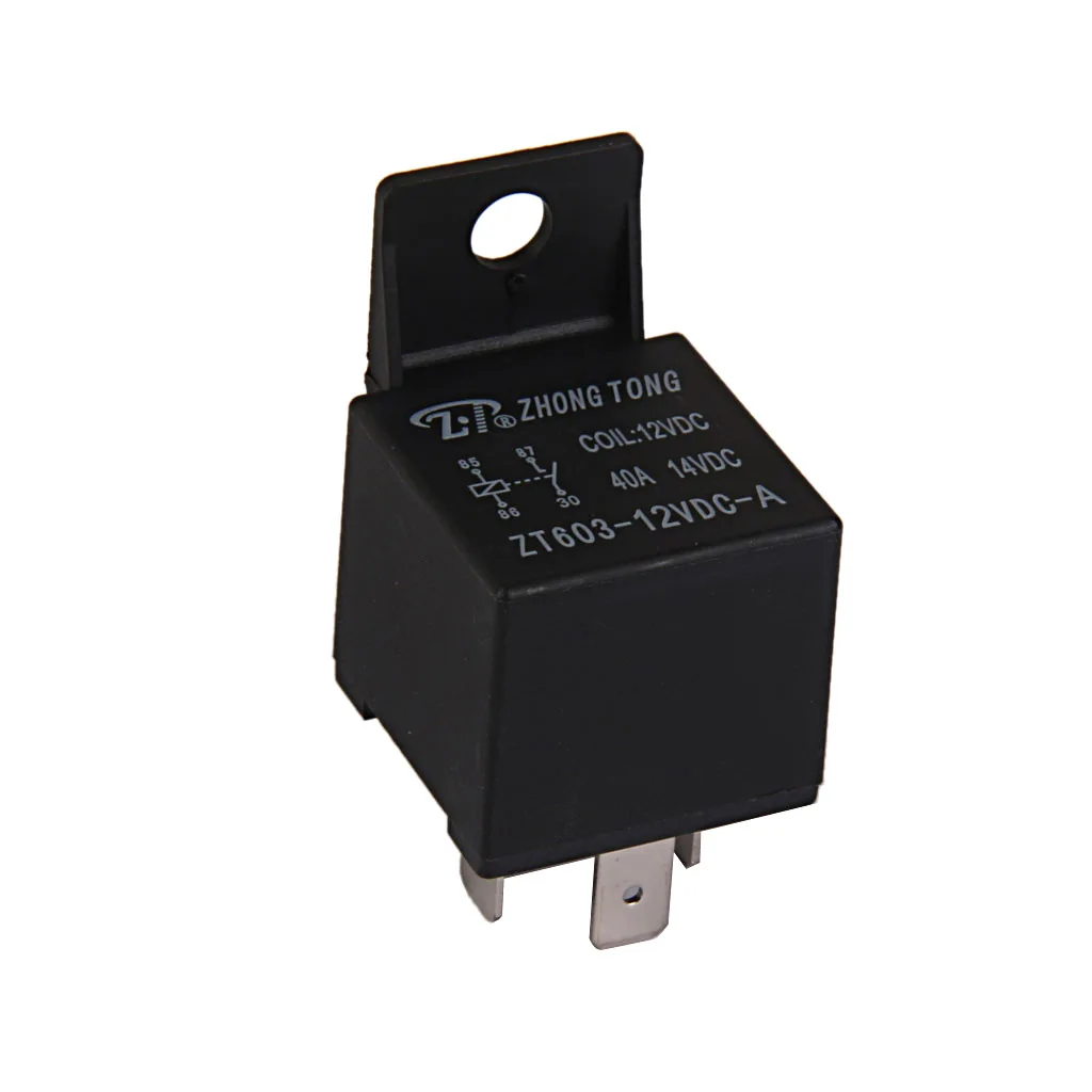 Автомобильное реле 4 Pin SPST контактное устройство Быстроразъемное 40 Amp 12V DC