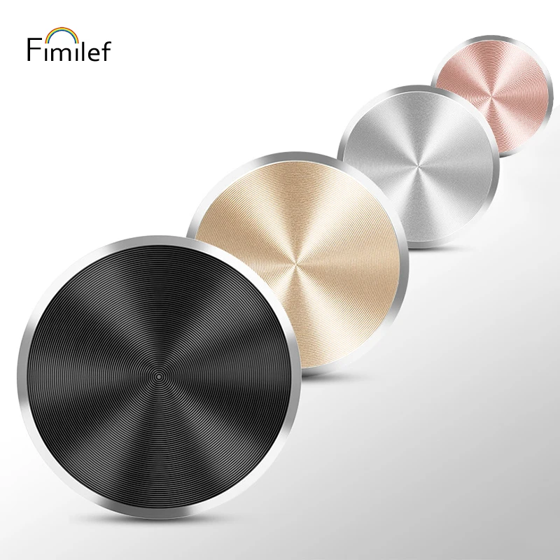 Fimilef Plating Aluminum Alloy Sticker On Magnetic Car Holder For IPhone Magnetic Sheet For Mount Magnet Holder On Samsung Huawe
