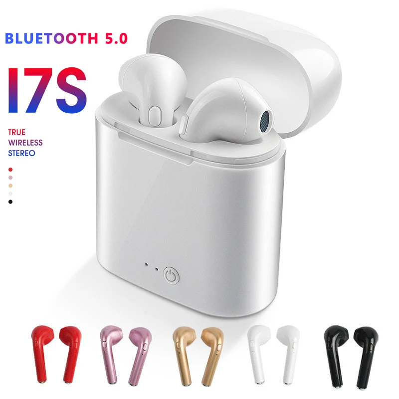 Беспроводные наушники Bluetooth наушники i7s TWS спортивные наушники гарнитура с микрофоном для iPhone Xiaomi samsung huawei LG смартфон