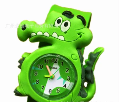 Relogio Infant 60 шт Мультяшные 3D водонепроницаемые детские часы резиновые кварцевые