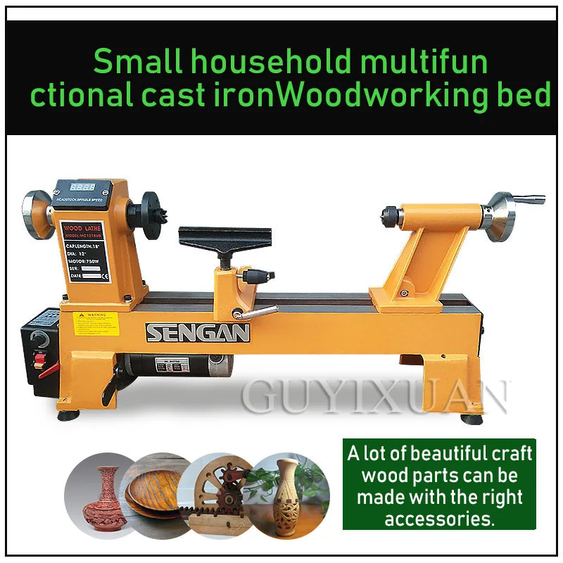 Small household multifunctional woodworking rotating machine Metal mini lathe Digital rotary | Инструменты