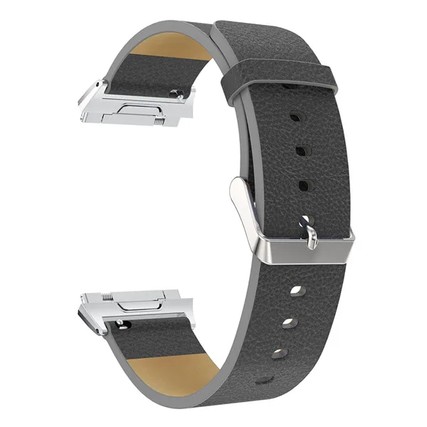 UIENIE для Fitbit, браслет из ионной кожи, сменный аксессуар, браслет, ремешок для часов - Цвет: Серый