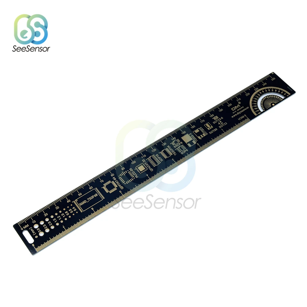 Линейка PCB 25 см 10 дюймов для электронных инженеров измерительный инструмент