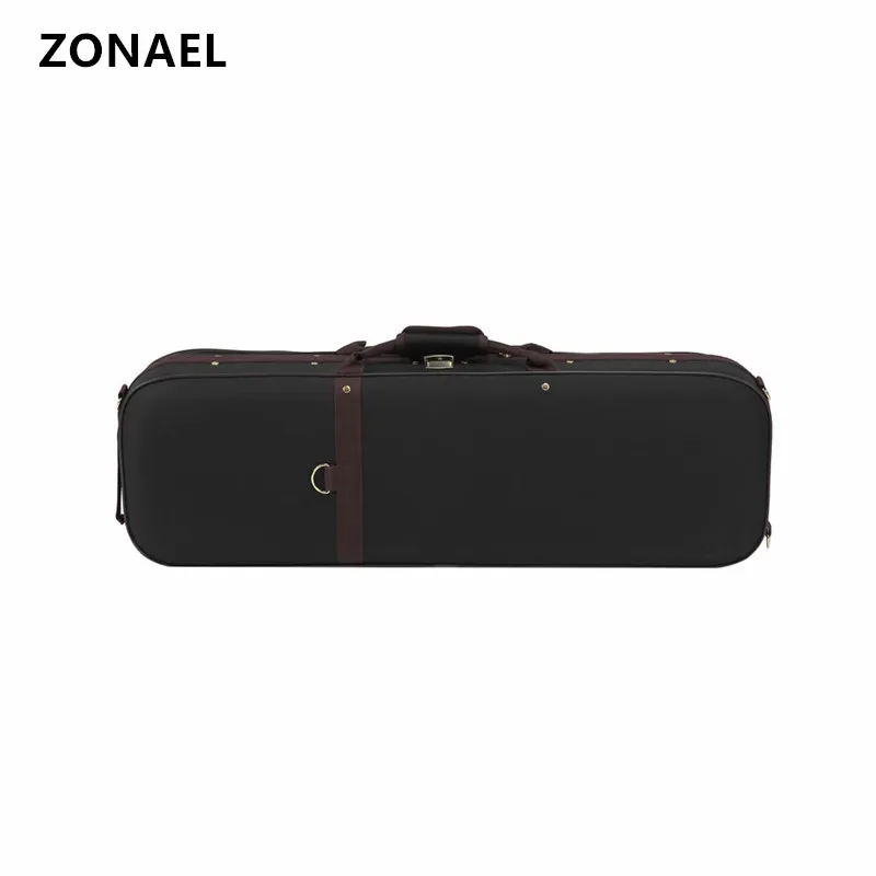 ZONAEL черный полноразмерный 4/4 Портативный чехол для скрипки коробка сумка с