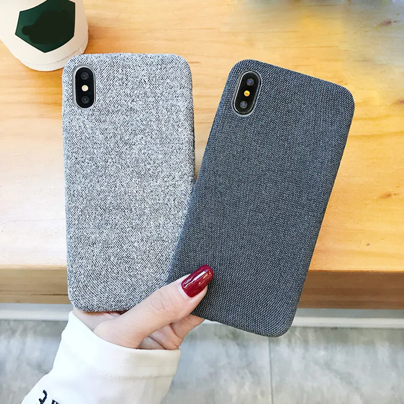 Moskado однотонный тканевый чехол для iphone 7 XS MAX XR X холщовый чехол для телефона для iphone 6 6s 7 8 Plus Мягкий чехол теплый плюшевый тканевый чехол