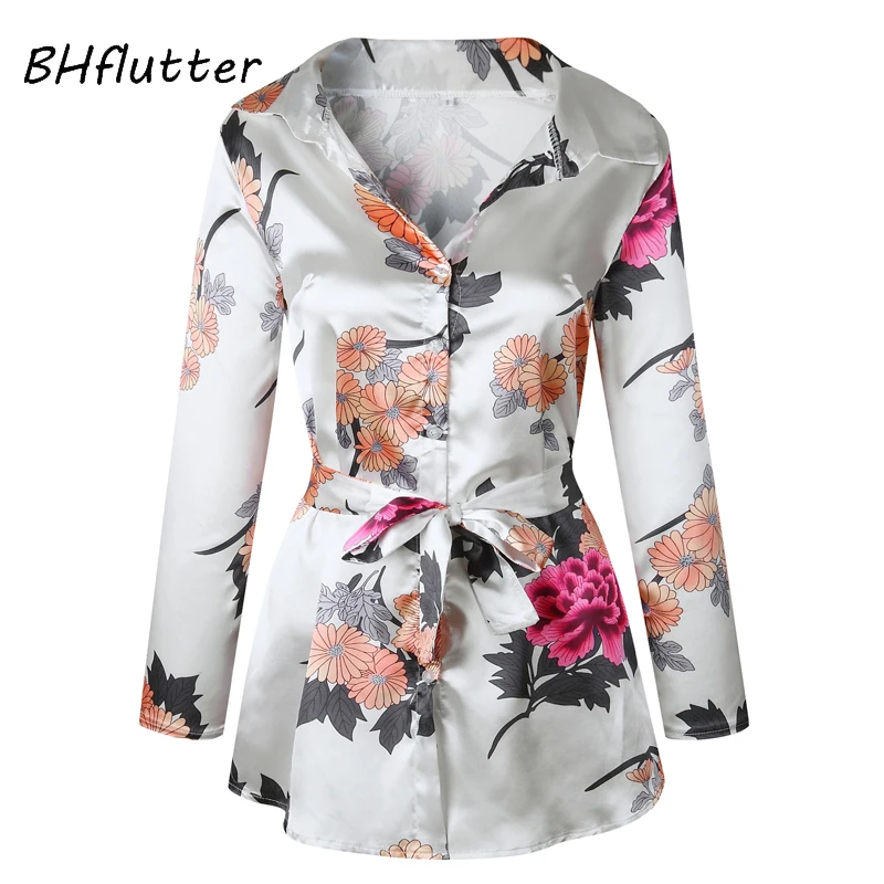 BHflutter Цветочный принт сексуальное мини платье Для женщин Новое поступление
