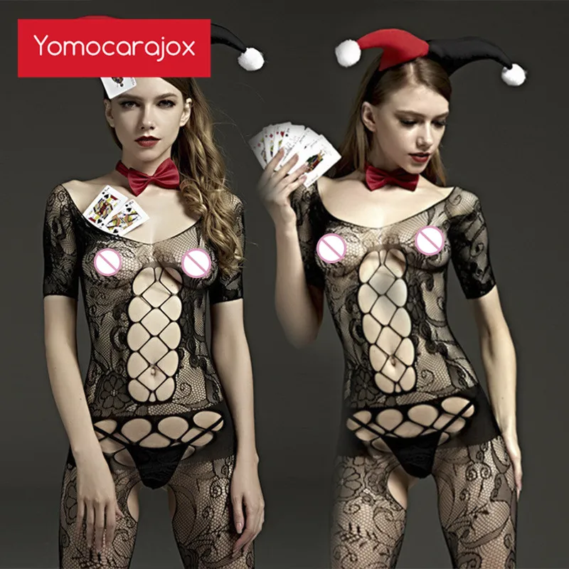 Yomocarcajox Новое сексуальное женское белье костюм нижнее открытая промежность