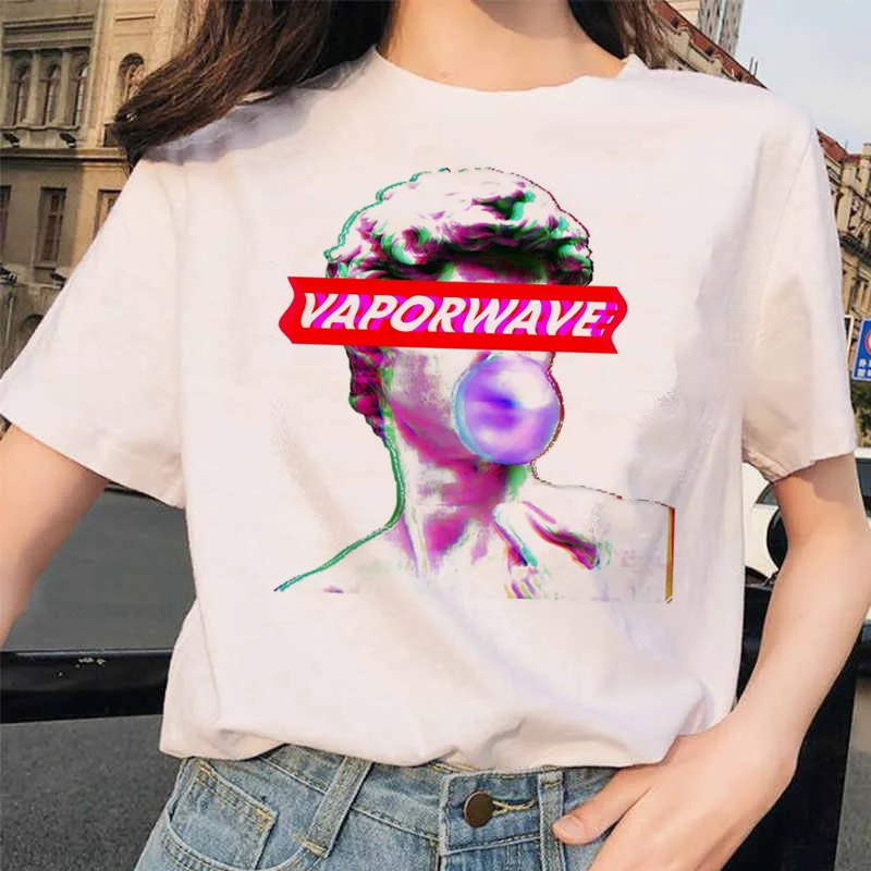 5400 Vaporwave рубашки ulzzang Grunge Tumblr графическая Футболка harajuku Эстетическая Винтажная футболка корейский стиль 90s одежда футболка - Цвет: 5400