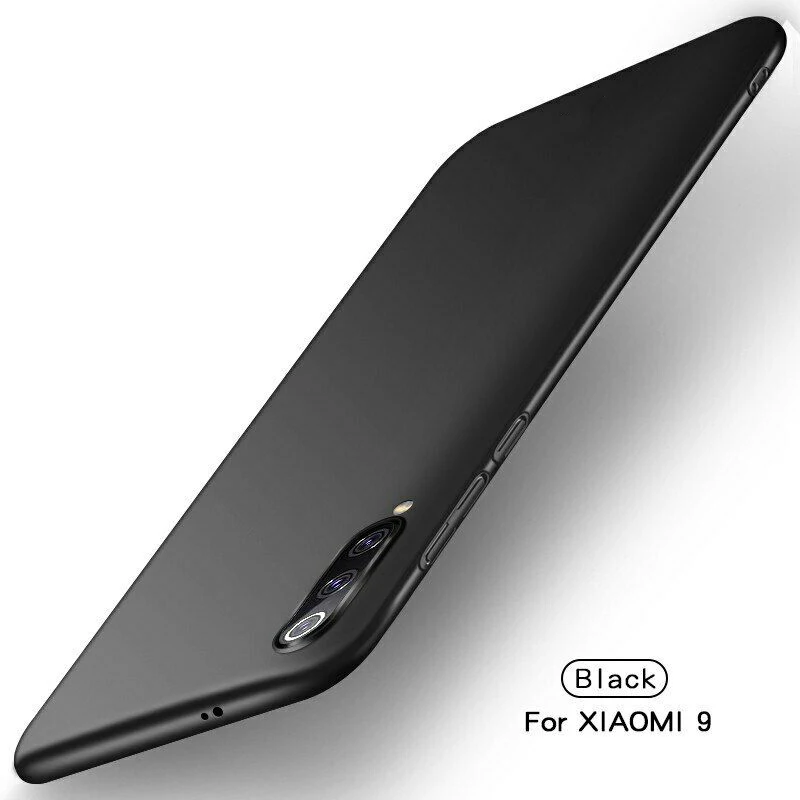 Black Чехол для Xiao mi Red mi Note 7 6 8 Pro 7A 6A K20 Тонкий Жесткий ПК противоскользящая задняя крышка для Coque Xiaomi mi A3 Lite 9 8 SE A2 9T чехол s - Color: Black