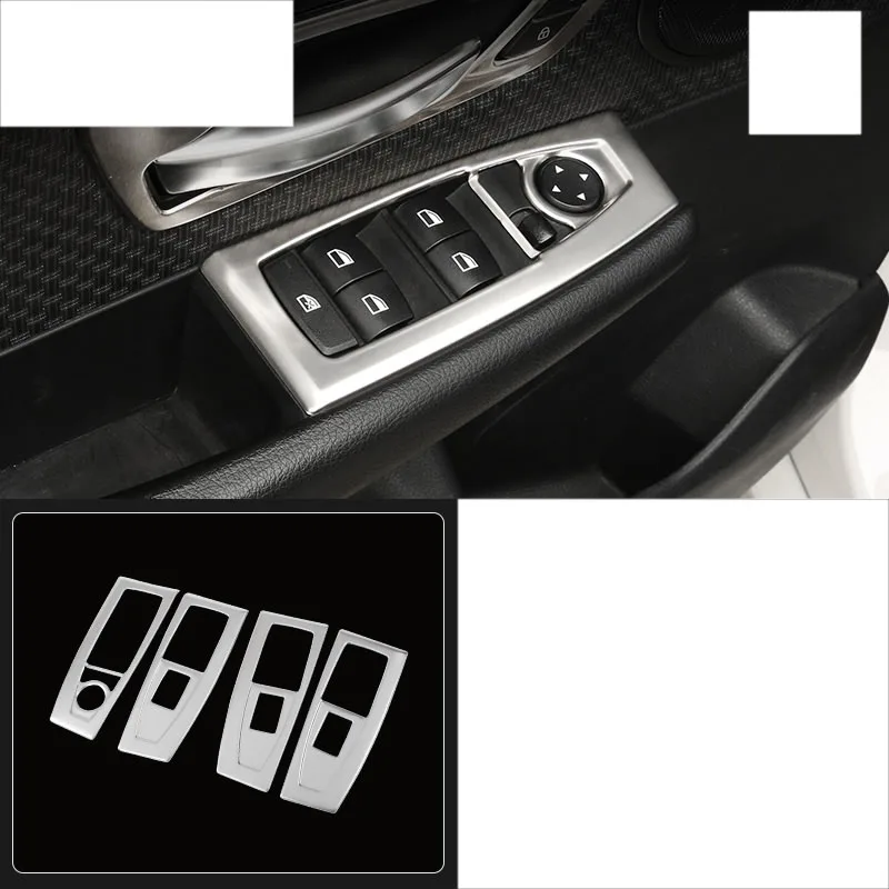 

lsrtw2017 stainless steel car window control panel trims for bmw 2 series Active Tourer F45 2015 2016 2017 2018 2019 218i
