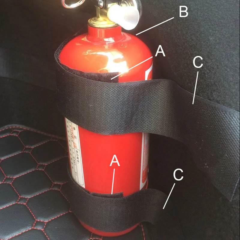 4pcs/set Car Trunk Fire Extinguisher Receive Store Content Bag Storage Magic Tape Net For KIA Nissan Honda BMW Audi Accessories |