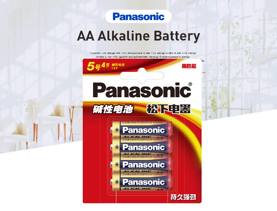 Panasonic 4 шт./карта АА щелочные батареи бренд игрушки Первичная сухая батарея для дистанционного управления Мышь АА цифровой аккумулятор