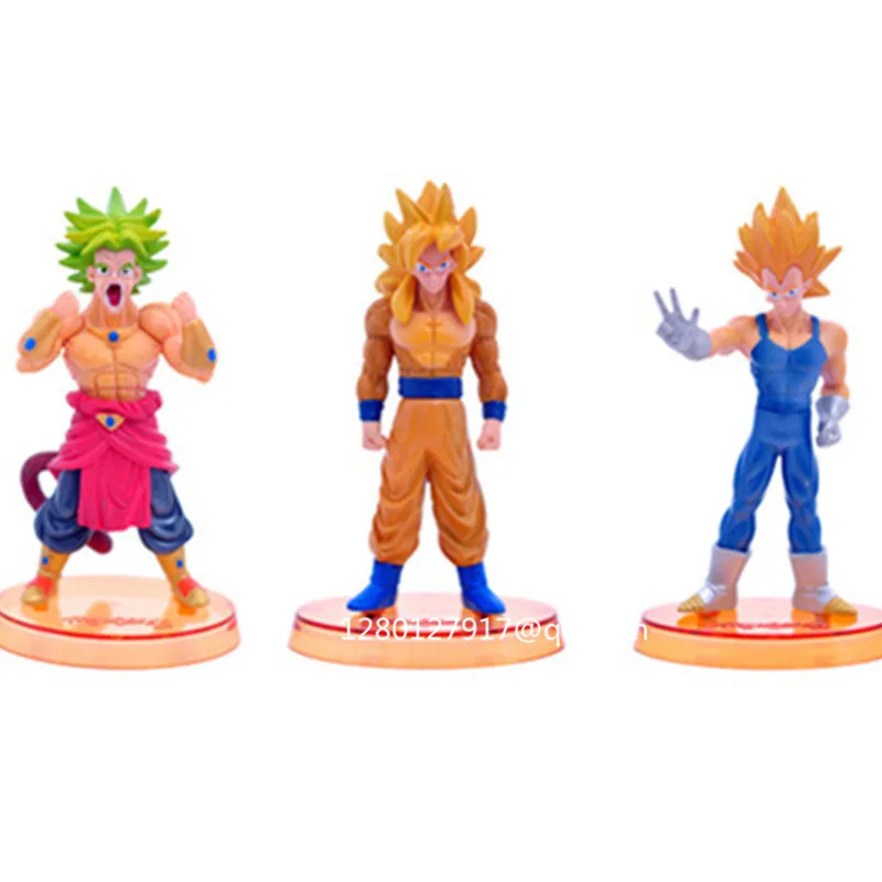 6 шт./лот Dragon Ball Goku Gotenks Kakarotto Gogeta Vegeta 54 поколение ПВХ фигурка Коллекционная модель