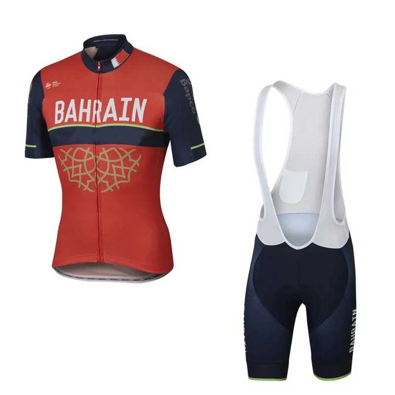 2017 Pro team БАХРЕЙН велосипедные майки Велосипед дышащий MTB С Коротким рукавом Ropa