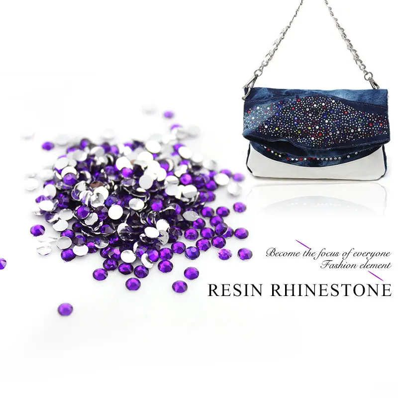 5 мм 14 граней разноцветные круглые стразы из смолы с плоской основой камни