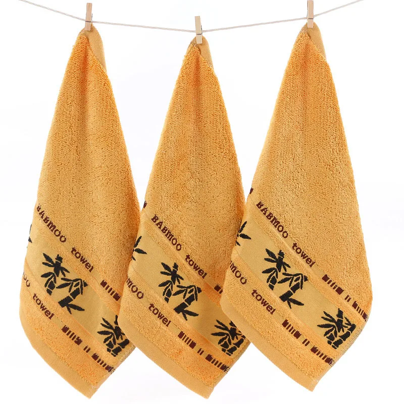 1 PCS Brown Распродажа, бамбуковые хлопковые нагрудники с рисунком, маленькая квадратная сушка для волос, Абсорбирующая сушка без ворса, мягкое полотенце для мытья лица, домашнее полотенце - Цвет: 1 PCS Brown