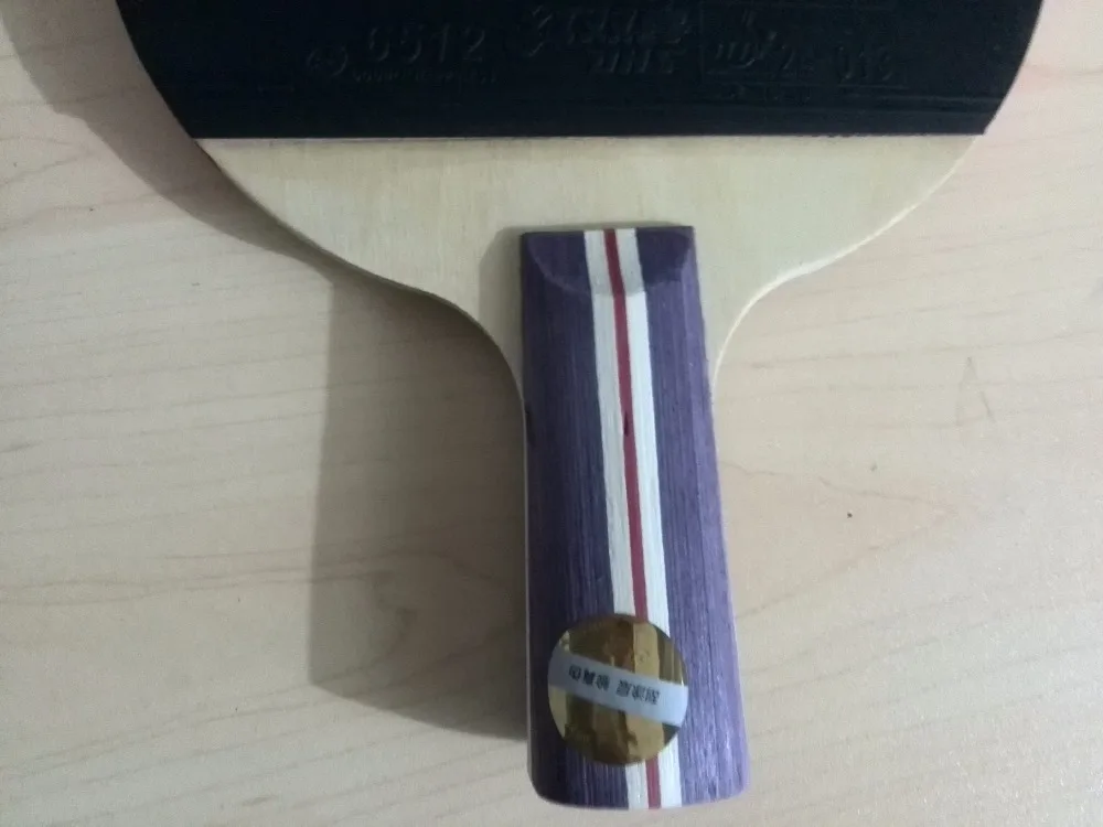 Отличное качество настольного тенниса Ping Pong R1006 с короткой ручкой и 9-слойной древесиной для игрока начального уровня.