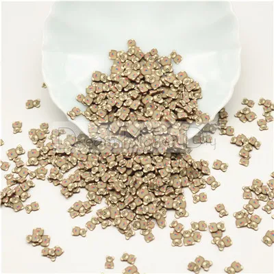 bear4 50 г/лот полимерная Горячая глина Fimo разбрызгивает животных Медведь Панда лягушка для рукоделия, сделай сам - Цвет: bear4