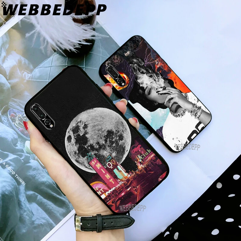 WEBBEDEPP винтажный Мягкий ТПУ чехол в стиле Триппи для Huawei Y6 Y7 Prime Y9 Mate 10 20 Lite Pro Nova 2i 3i 4