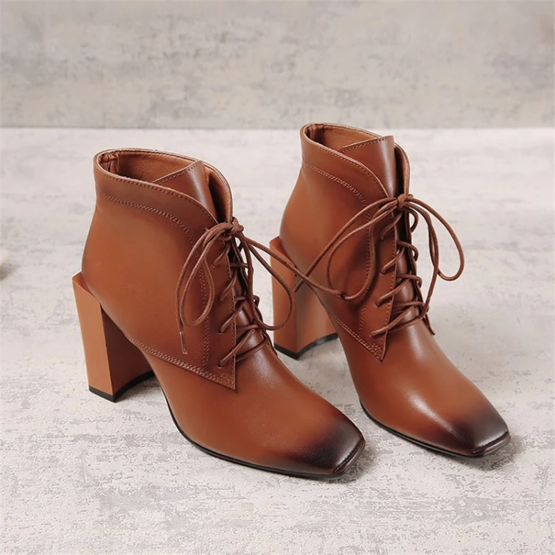 MSSTOR необычный стиль высокие каблуки модные сексуальные черные зимние