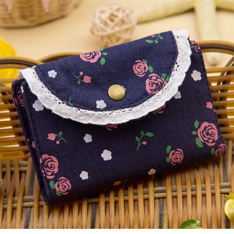 Женская Холщовая Сумка с цветочным рисунком для карт 20 бита визитная карточка