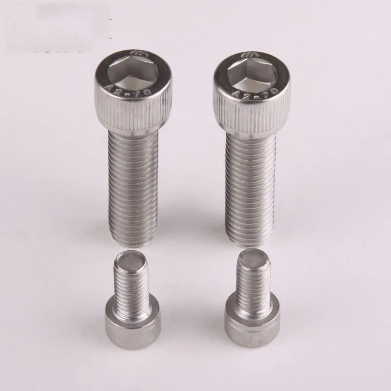10 шт. Шестигранная головка винта из нержавеющей стали 304 болт с цилиндрической