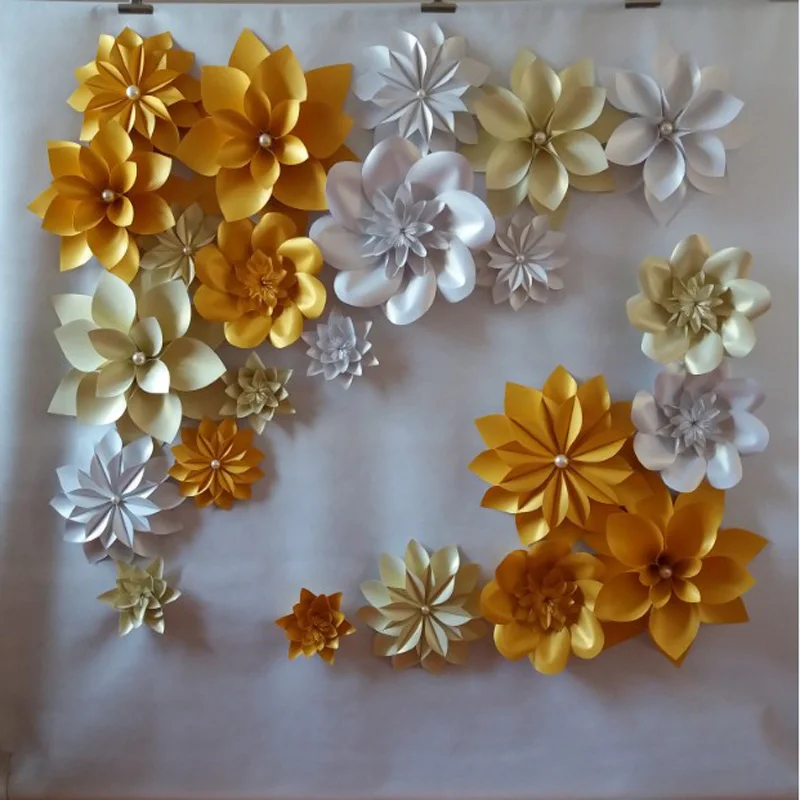 Декоративные гигантские бумажные цветы ручной работы 23 шт./набор | Дом и сад