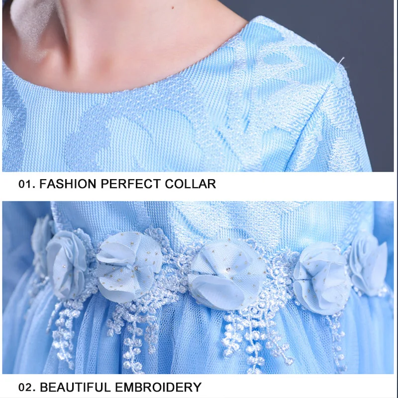 Новое Брендовое вечернее платье для девочек LCJMMO 2017 одежда принцессы маленьких