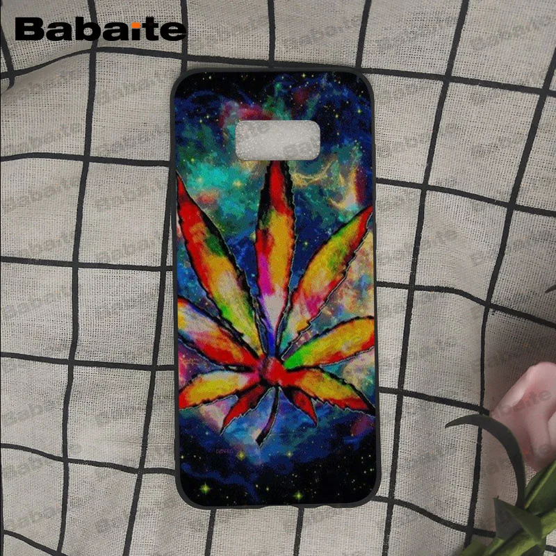 A15 SMOKING eat weed sleep music Protector phone Case For Samsung Galaxy s9 s8 plus note 8 note9 s7 s6edge cases Babaite - Цвет: A15