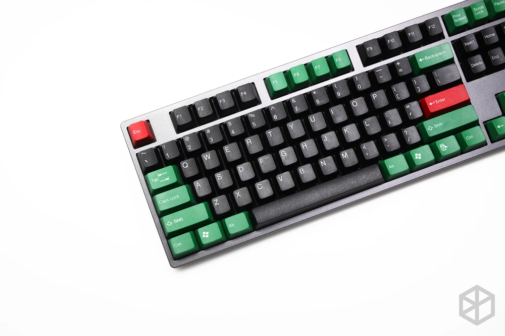 Taihao abs двойные колпачки для игр diy механическая клавиатура зеленого черного