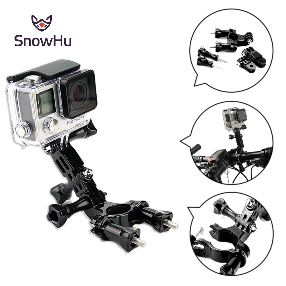Аксессуары SnowHu для GoPro велосипедный подседельный руль мотоцикла с крепежом на 3