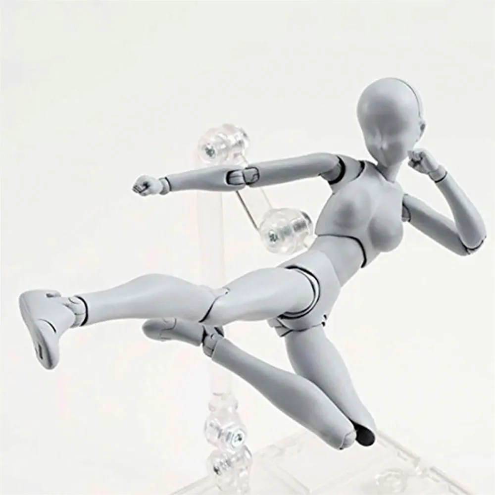 Экшн фигурки Body Kun DX & Chan PVC модель SHF серый цвет набор мужской и женский экшн