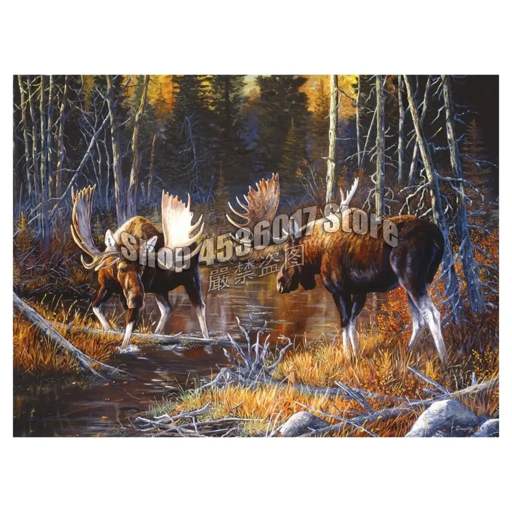 

Forest & Jungle 5D Diy Diamond Painting Cross Stitch Animals Christmas Diamond Mosaic Diamond Embroidery full canvas Rhinestone