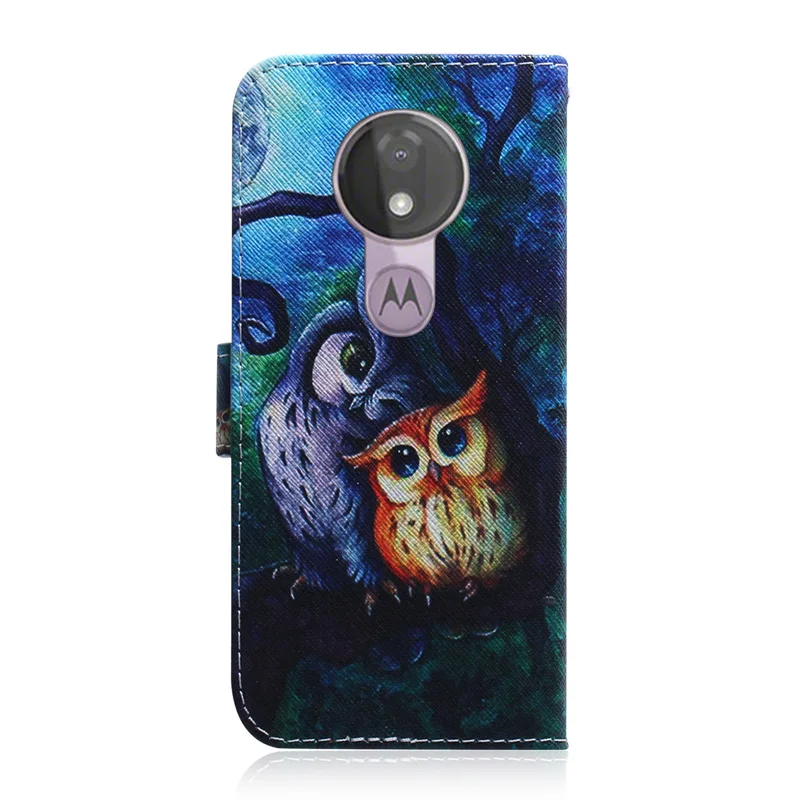 Чехол бумажник из искусственной кожи для Motorola Moto G7 power Coque мягкий силиконовый