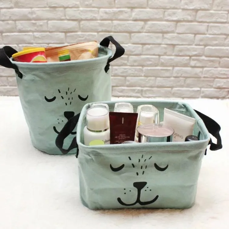 Льняная гардеробная настольная коробка для всякой всячины чехол хранения