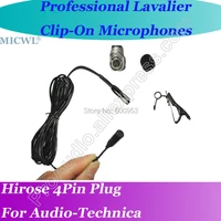 micwl me2 wireless lavalier lapel microphone for audio technica beltpack mic system hirose 4pin plus