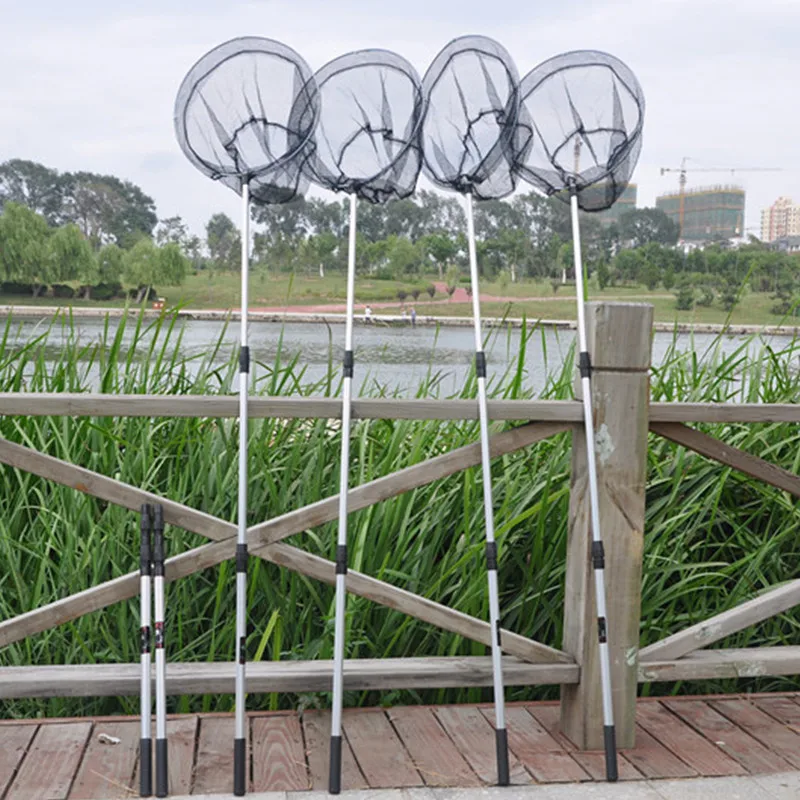 1.6m Folding telescopic landing net red de pesca fishing network shrimp china dip Accessories tool | Спорт и развлечения
