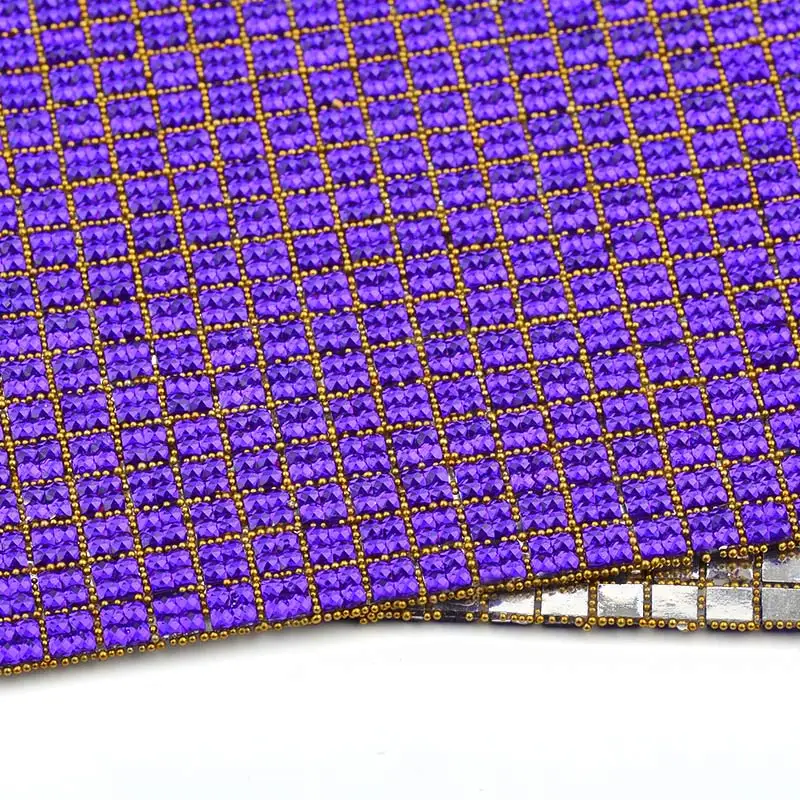 Dark Purple JUNAO 24*40 см смесь цветной смолы Стразы на сетчатой основе отделка Свадебные Аппликации кристаллы Ткань Лист страз наклейки для DIY ювелирных изделий - Цвет: Dark Purple