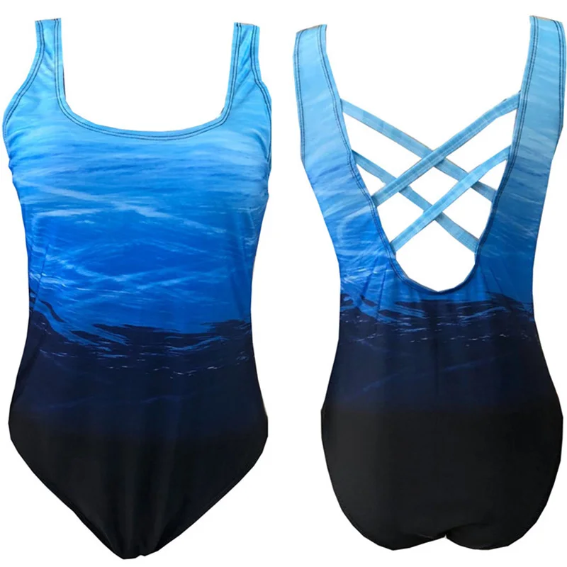 Новые пикантные цельные купальники для женщин купальник размера плюс с низким