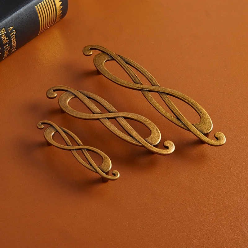 Мода Бронзовый музыкальный символ дизайн шкаф дверная ручка шкафчик обувной для