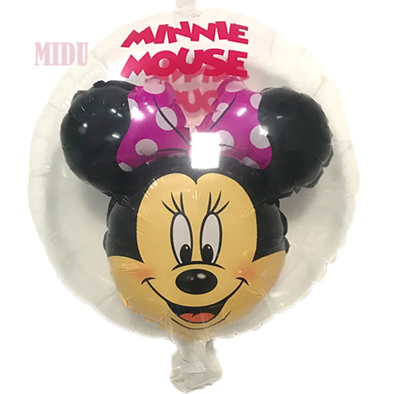 День рождения Надувные шары mickey Minnie Мышь воздушный шар прозрачные Микки и Минни Маус бальное свадебное украшение детские игрушки шары подарок
