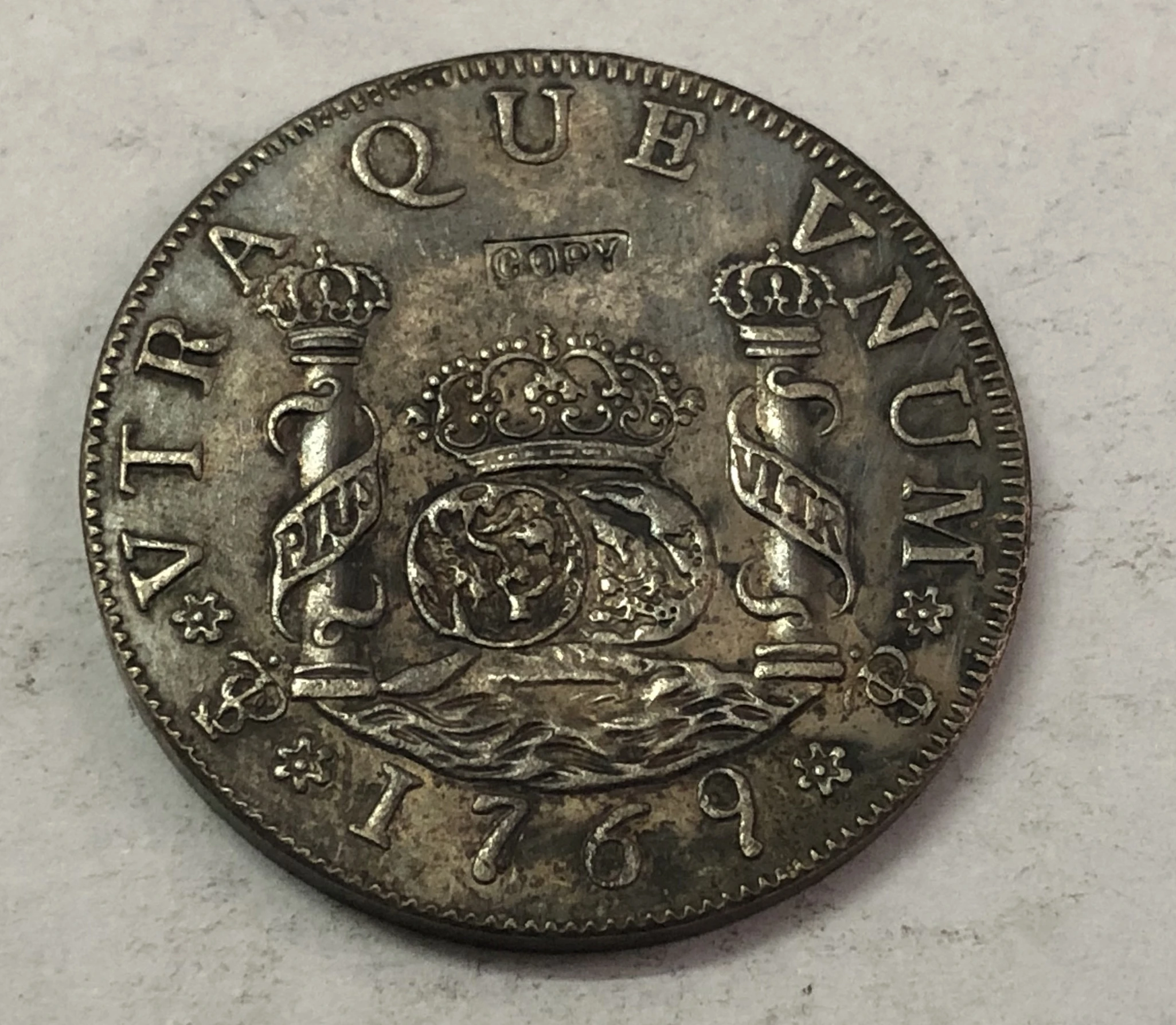 1769 BOLIVA 4 Реалес копия Карлоса III испанской армии монеты столбов|Безвалютные