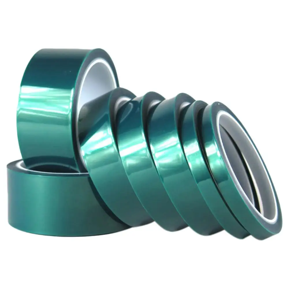 

Car Green Tape High Temperature Resistant PET Adhesive Paper Spray Paint Seamless Plating Circuit Board Shielding Insulation