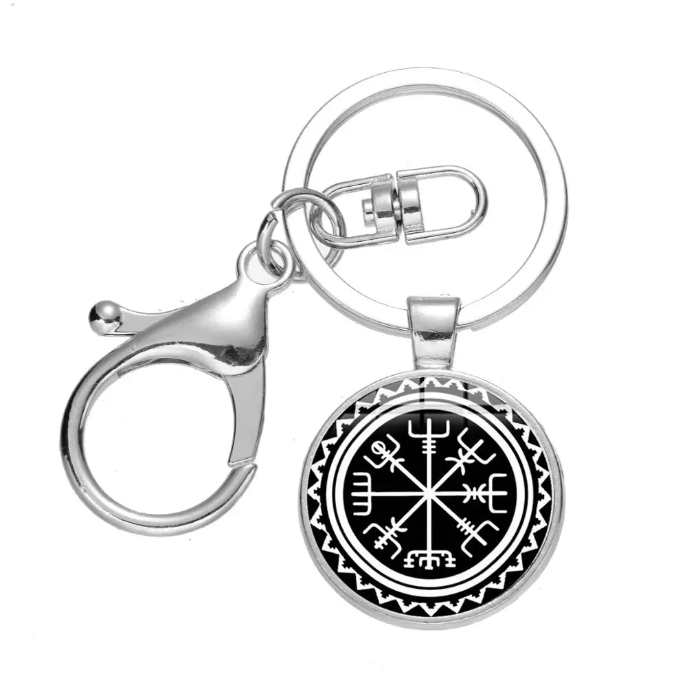 SONGDA Vegvisir компас викингов брелок исландский вегвизир шлем ужас в руническом круге
