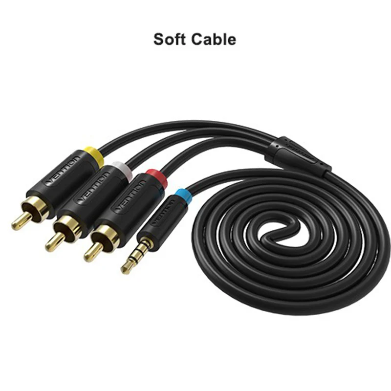 Аудиокабель адаптер Vention 3 5 мм RCA 1 м/2 м|Кабели VGA| |