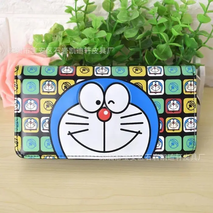 Doraemon кошелек с бантиком женские кошельки из искусственной кожи для монет