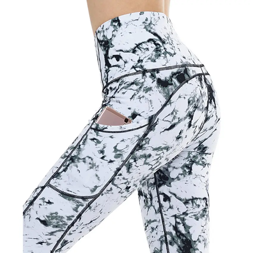 Женские Штаны Для Йоги Dragon Fit эластичные Леггинсы для йоги с высокой талией и