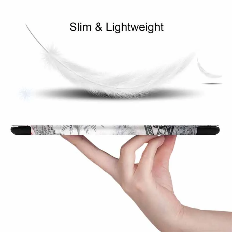 Легкий Чехол для Samsung Galaxy Tab A 10 1 2019 T510 T515 тонкий защитный флип чехол планшета с